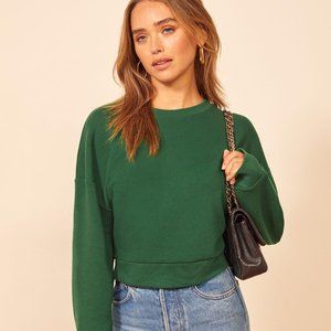 Reformation Hunter Cropped Sweatshirt - Size Small